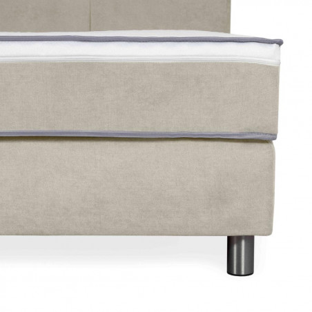 Bed with mattress Vento | Beige