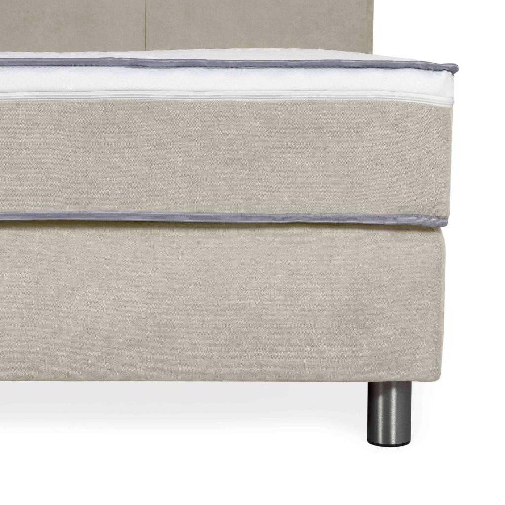 Bed with mattress Vento | Beige