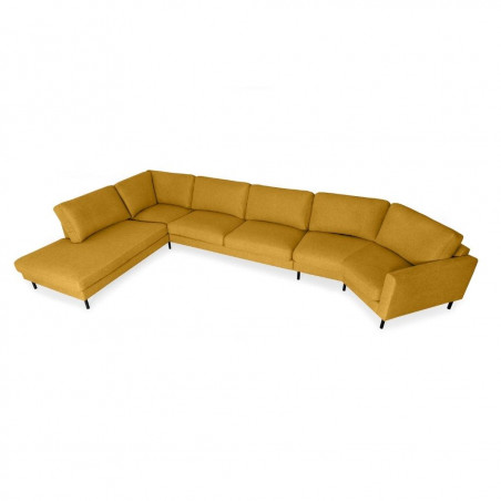 Mocha sofa | Yellow