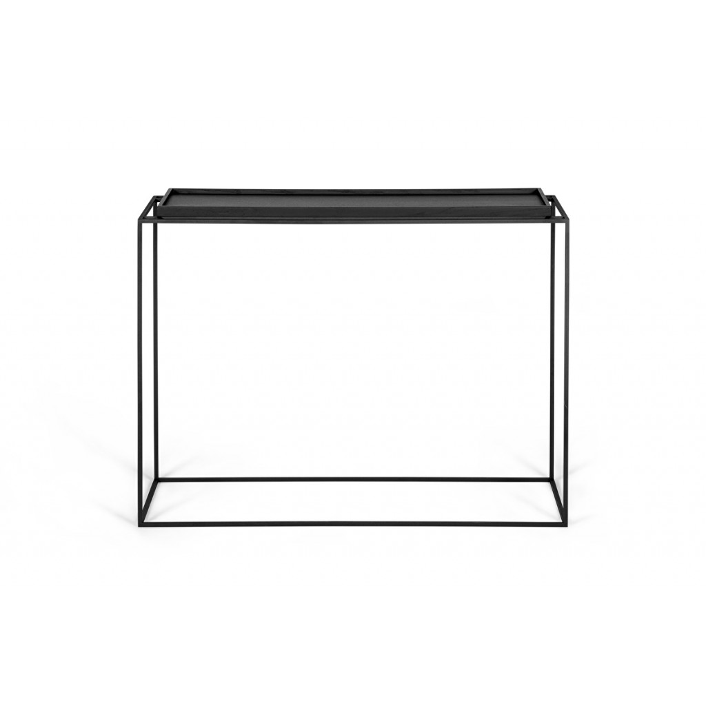 Console table Tray Black Oak