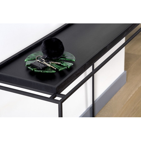 Console table Tray Black Oak