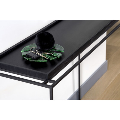Console table Tray Black Oak