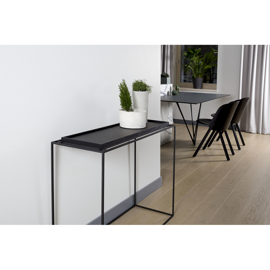 Konsoles galdiņš Paplāte Melns ozols | konsolu-galdi | NMF Home