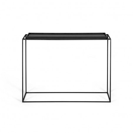 Console table Tray Black Oak