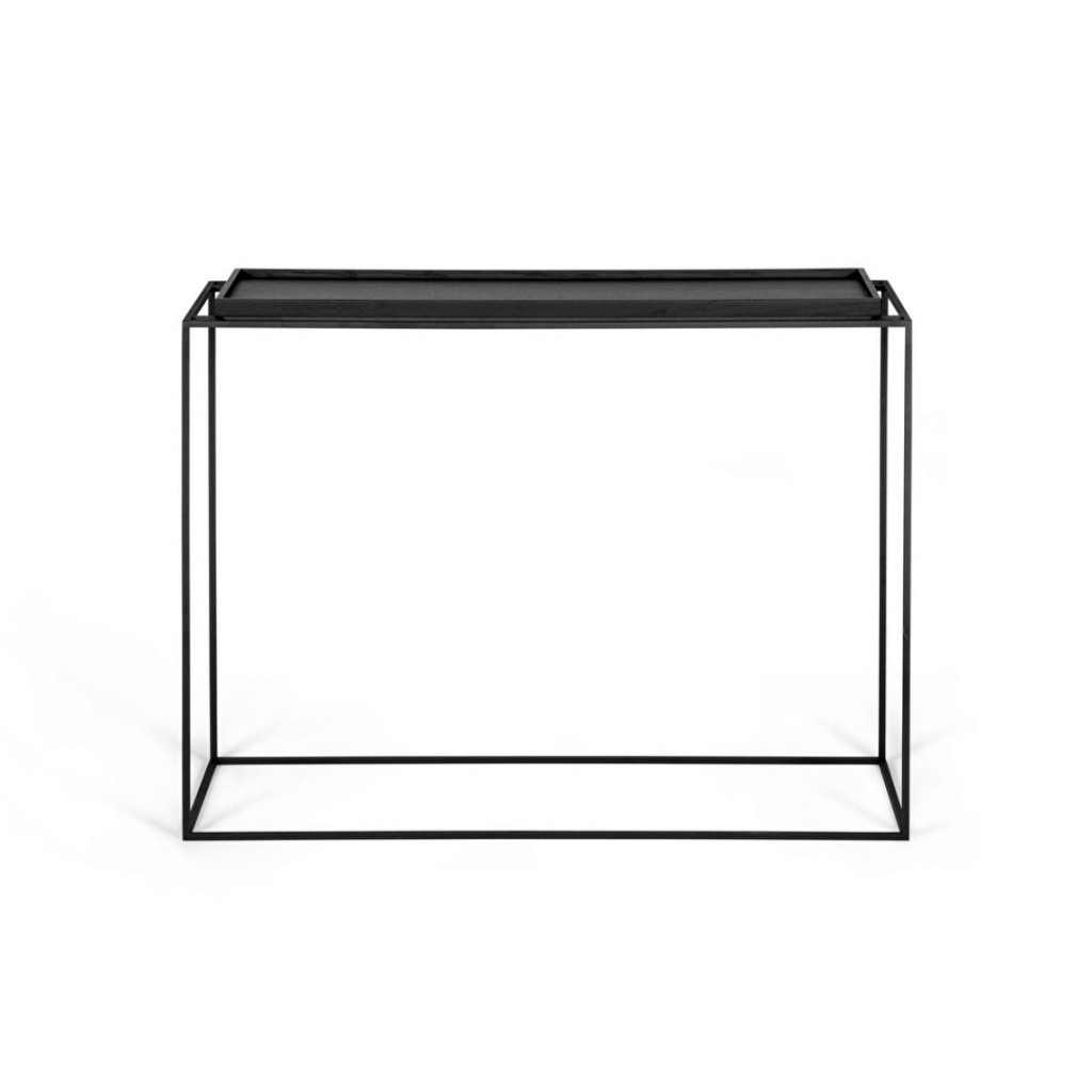 Console table Tray Black Oak