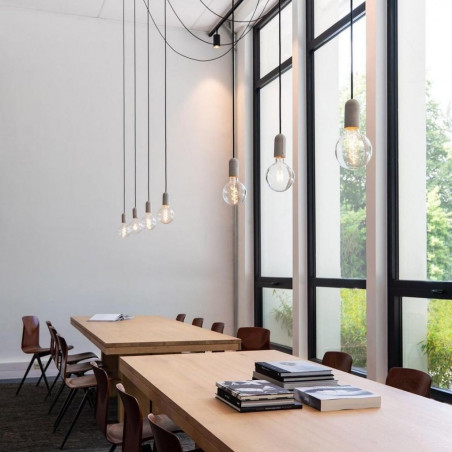 Pendant luminaire Base Concrete | Copper
