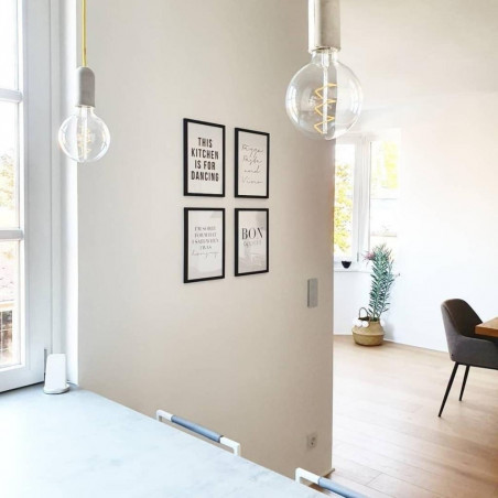 Pendant luminaire Base Concrete | Indian Teal