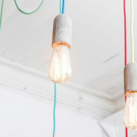 Pendant luminaire Base Concrete | Natural Linen