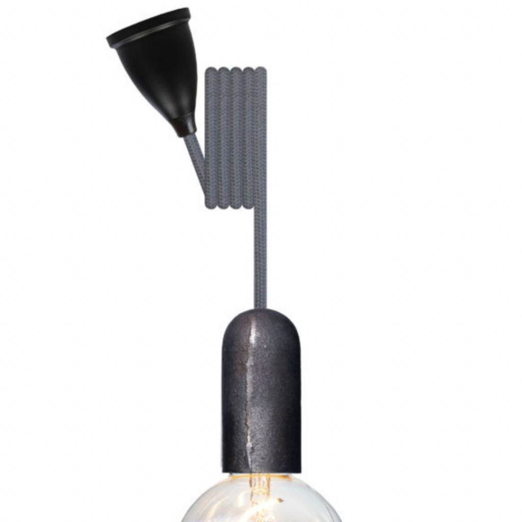 Pendant luminaire Base Iron | Asphalt