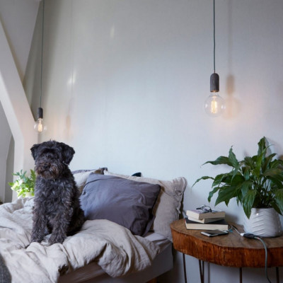 Pendant luminaire Base Iron | Asphalt