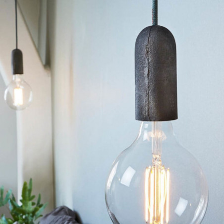 Pendant luminaire Base Iron | Zebra Skin