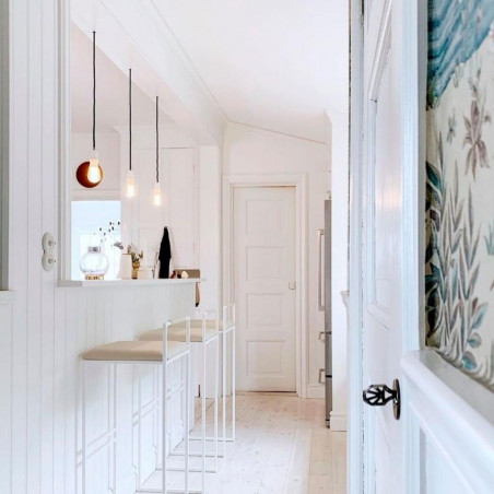 Pendant luminaire Bolt White | Raven