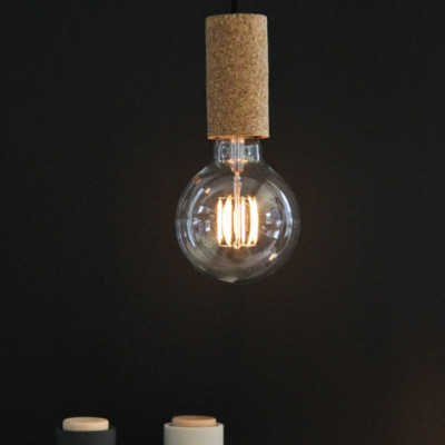 Pendant luminaire Cork Beige | Asphalt
