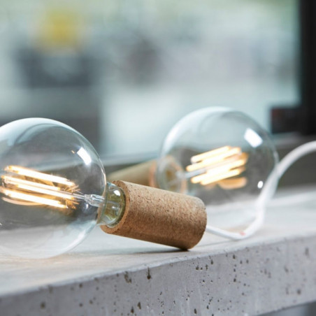 Pendant luminaire Cork Beige | Asphalt