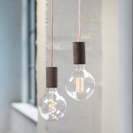 Pendant luminaire Cork Soil | Asphalt