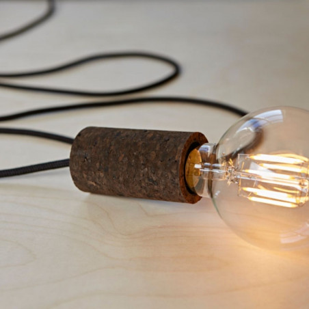 Pendant luminaire Cork Soil | Asphalt
