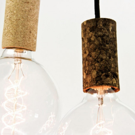 Pendant luminaire Cork Soil | Asphalt