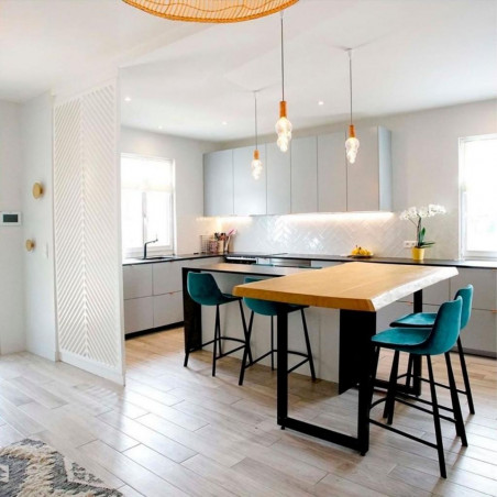 Pendant luminaire Tube Rail | Indian Teal