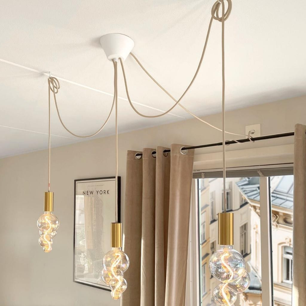 Pendant luminaire Tube Rail | Indian Teal