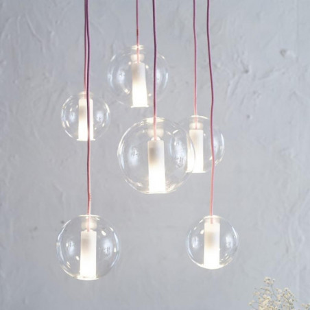 Pendant luminaire Moon Clear