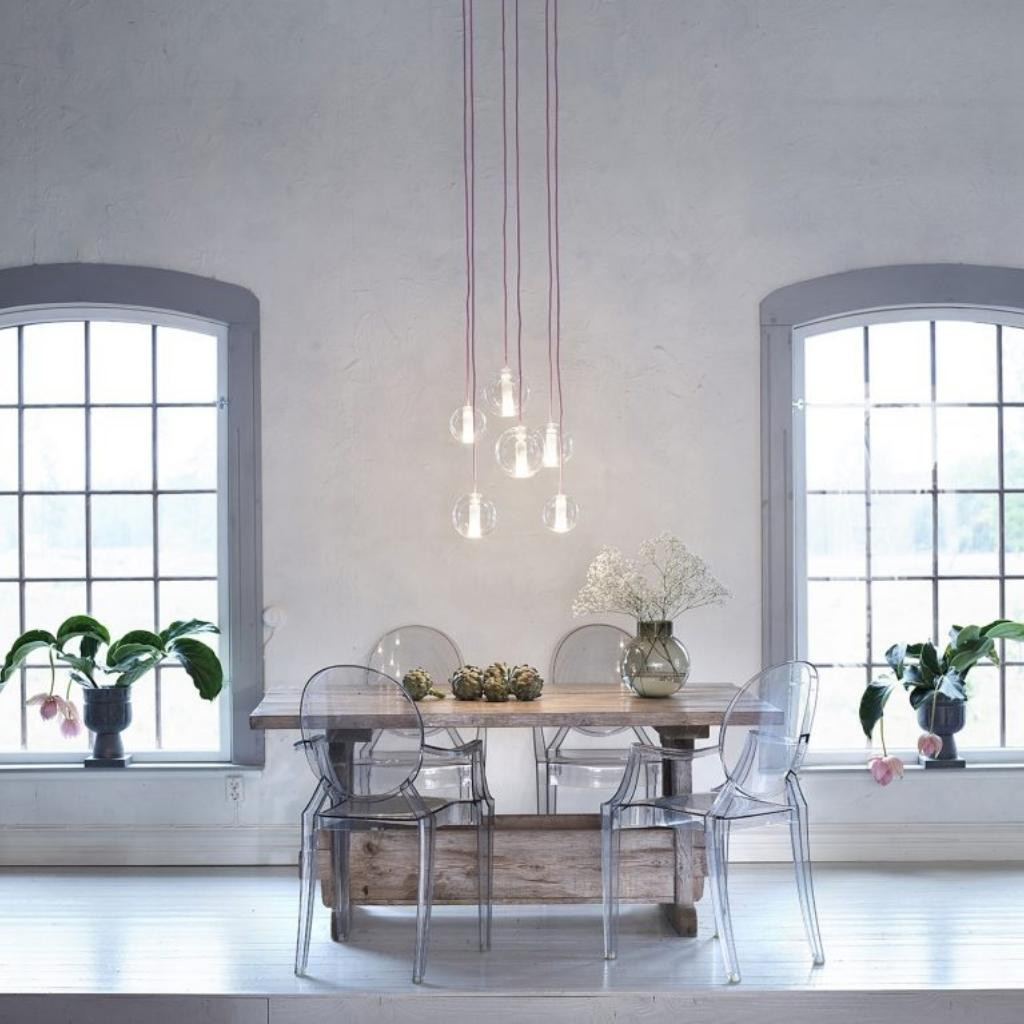 Pendant luminaire Moon Clear