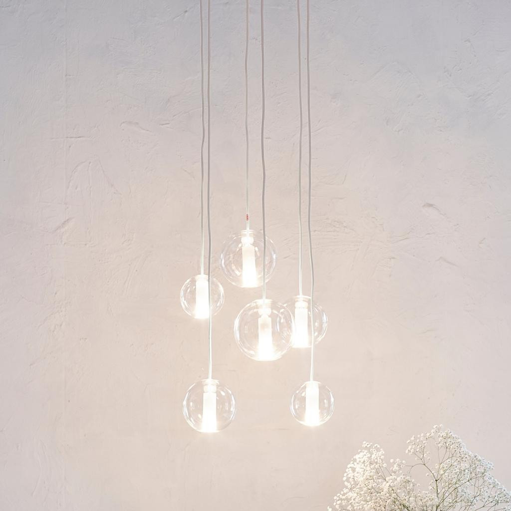 Pendant luminaire Moon Clear