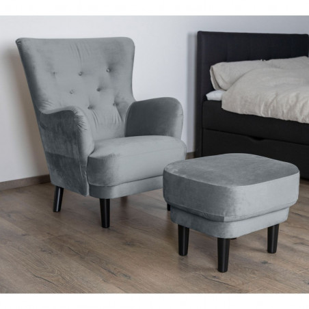 Classic pouf | Light grey