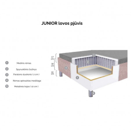 Диван-кровать Junior | Светло-серый