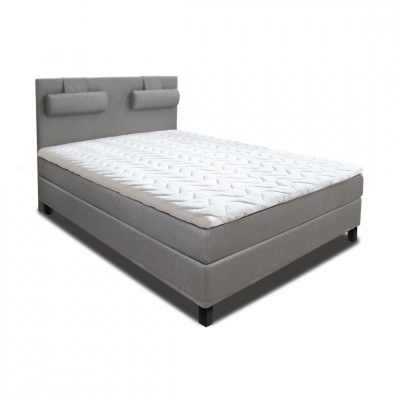 Knock down bed with mattress | Light grey