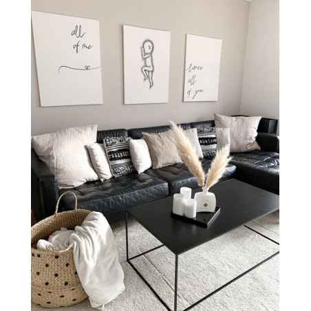 Silence long coffee table | Black