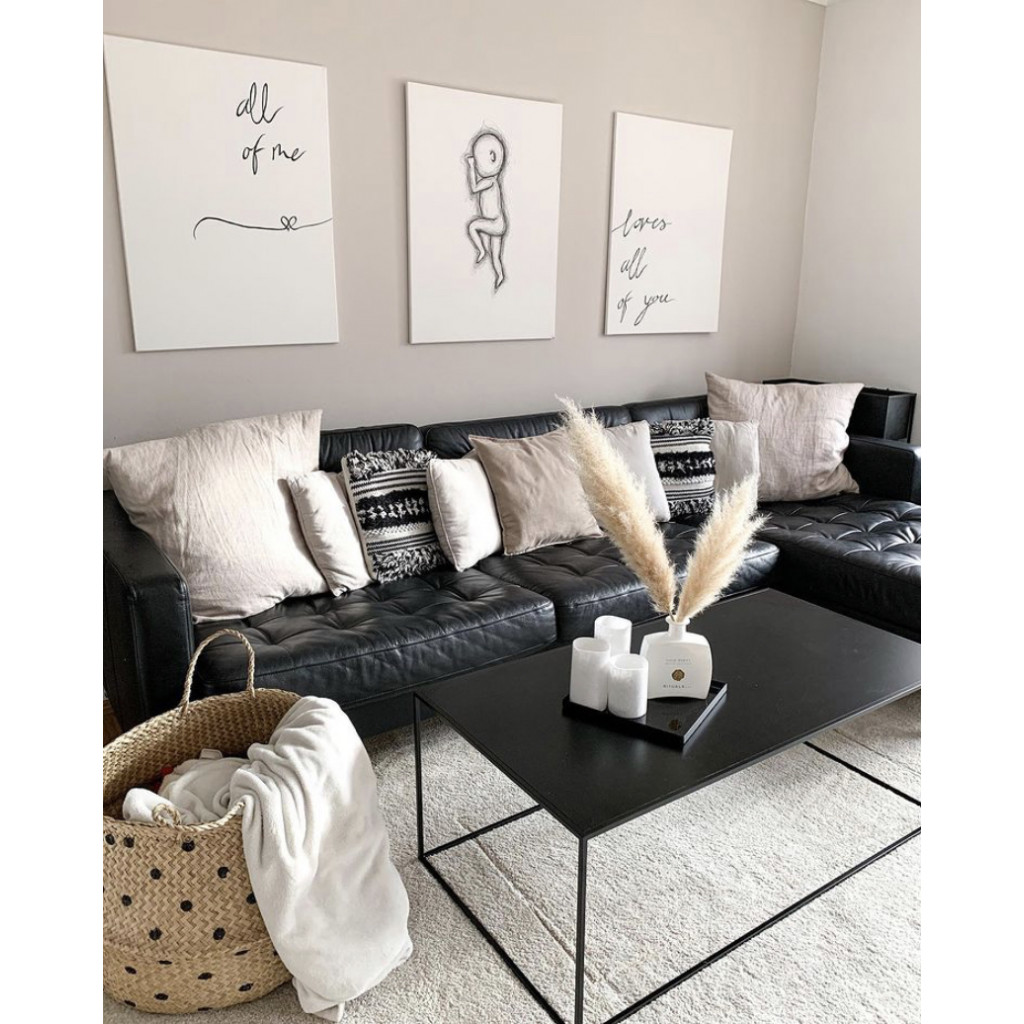 Silence long coffee table | Black