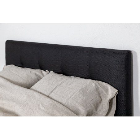 Bed with mattress Oslo | Black