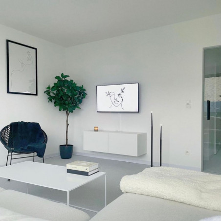 Silence long coffee table | White