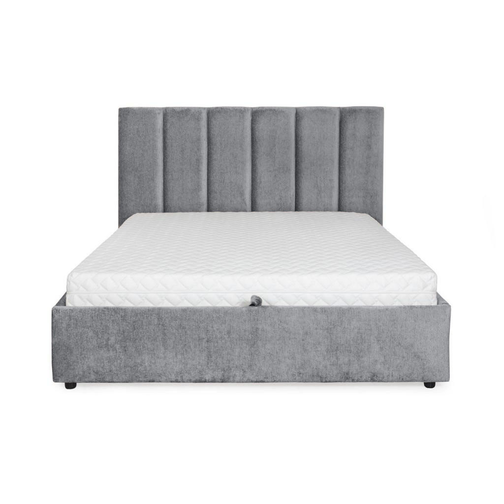 Bed with mattress Maja 1 | Dark grey