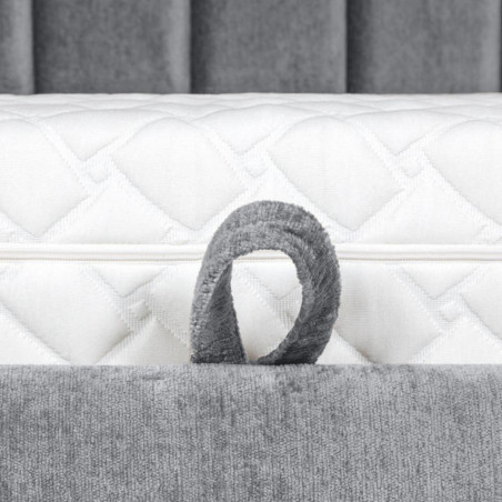 Bed with mattress Maja 1 | Dark grey