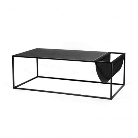 AVEI coffee table | Black leather