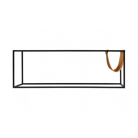 Coffee table Avei | Brown leather