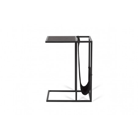 Coffee table for sofa Avei Black leather
