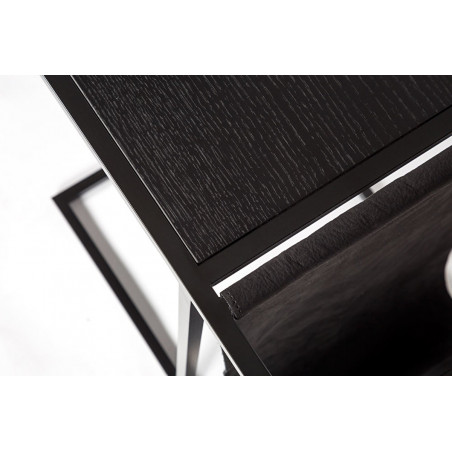 Coffee table for sofa Avei Black leather