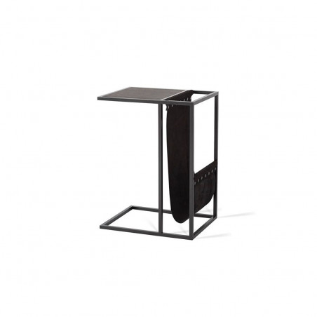 Coffee table for sofa Avei Black leather