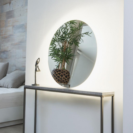 Round mirror with LED Louise