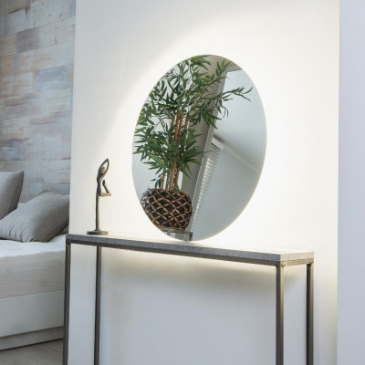 Round mirror with LED Louise