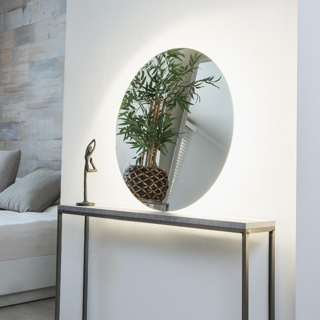 Round mirror with LED Louise Round mirror with LED Louise