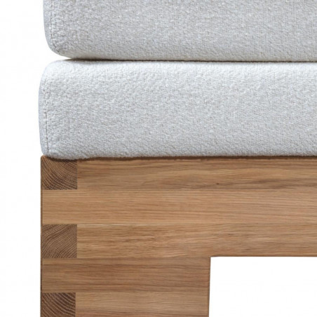 Bed with mattress Doni Lux | White