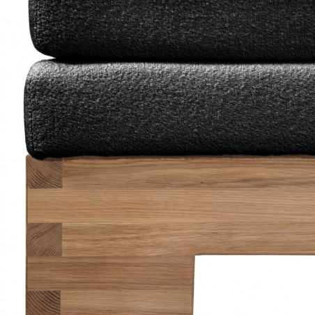 Bed with mattress Doni Lux | Black