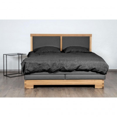 Bed with mattress Doni Lux | Black