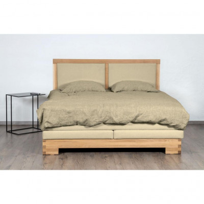 Bed with mattress Doni Lux | Beige