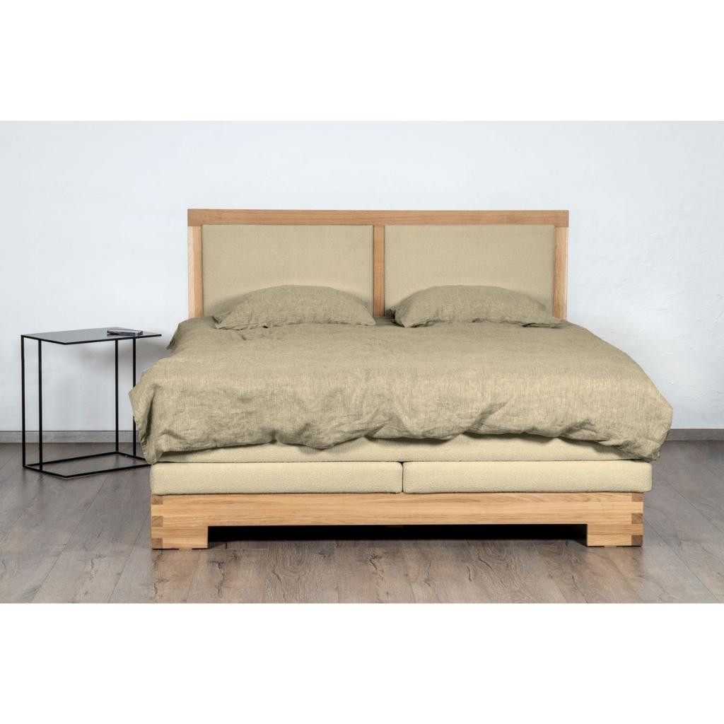 Bed with mattress Doni Lux | Beige