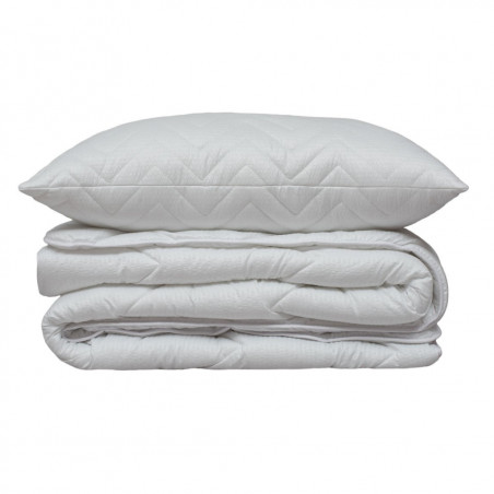 Gultas veļas komplekts Seersucker | Balts