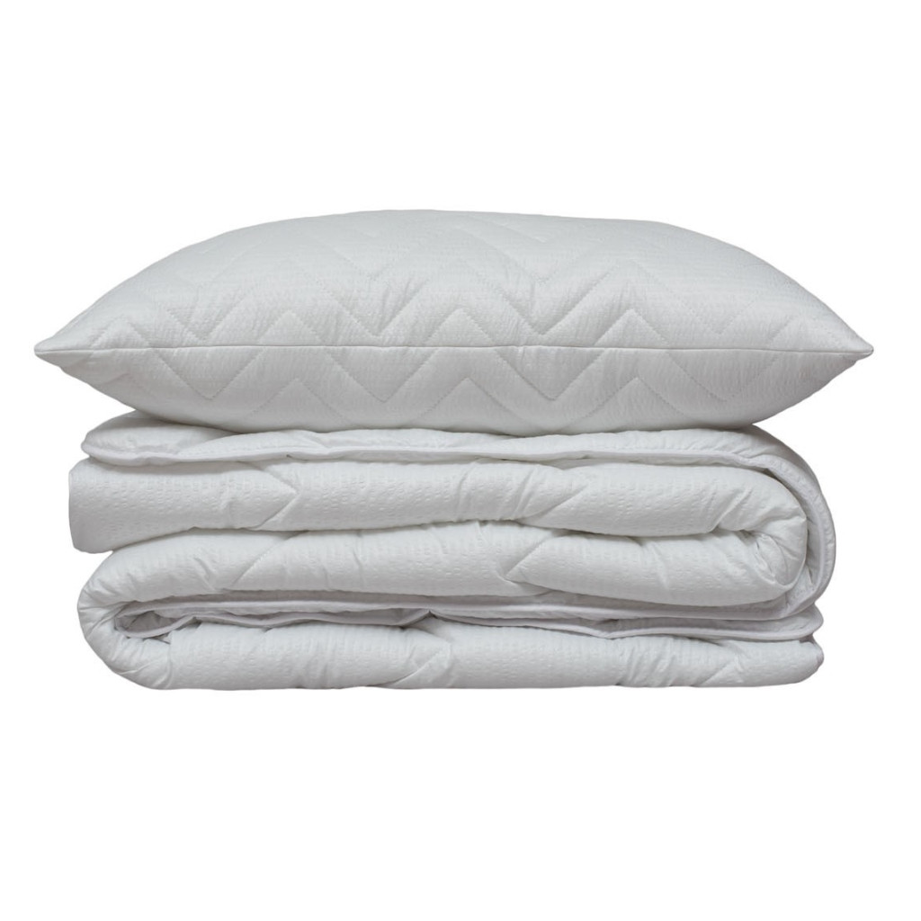 Gultas veļas komplekts Seersucker | Balts